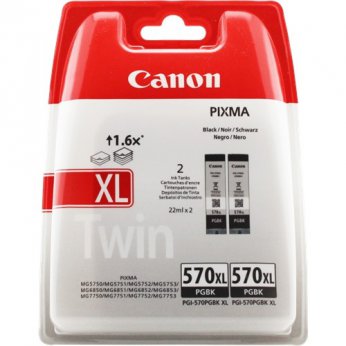 Canon PGI-570XL PGBK black twinpack 0318C007 - originální