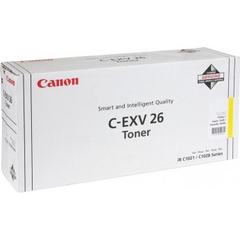 Žlutý toner Canon  C-EXV26 (1657B006) pro iR C1021i, iR C 1028i C-EXV 26