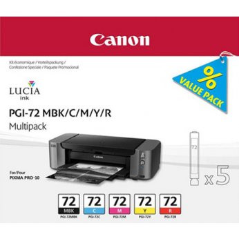 Canon PGI-72 MBK/C/M/Y/R multipack 6402B009 - originální