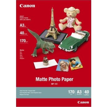 Matný fotopapír pro inkoustový tisk Canon MP-101 - A3 40 listů - 170 g/m2