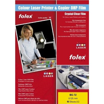 Fólie Folex BG-72 čirá do barevných laserových tiskáren - A3 50 listů