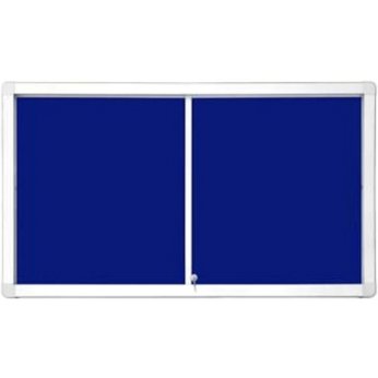 Horizontální vitrína 141 x 70 mm (12xA4) modrý filc