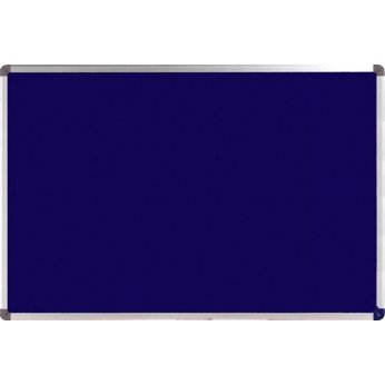 Modrá filcová textilní  modrá tabule 60x90 cm, rám ALU23