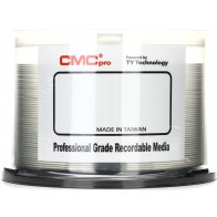DVD-R CMCpro JVC Taiyo Yuden 4,7GB 16x white printable WaterShield - 50 ks spindle cakebox LESKLÉ