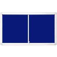 Horizontální vitrína 141 x 70 mm (12xA4) modrý filc