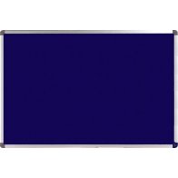 Modrá filcová textilní  modrá tabule 60x90 cm, rám ALU23