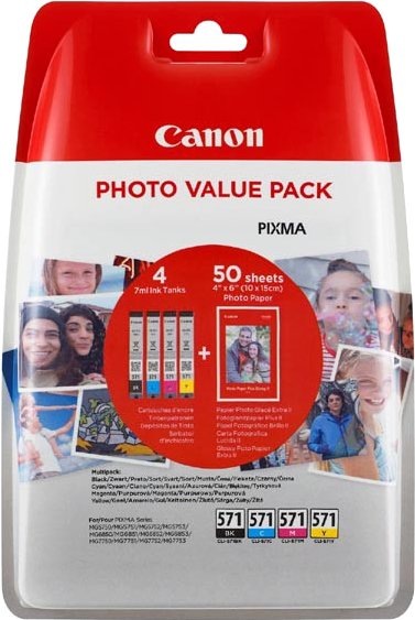 Canon CLI-571XL CMYK multipack 0332C005 - originální