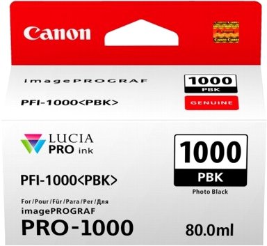 Canon PFI-1000PBK Photo Black 0546C001 - originální