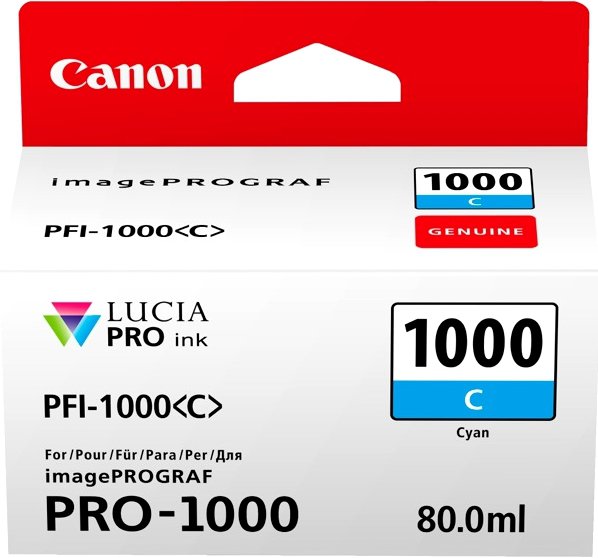 Canon PFI-1000C Cyan 0547C001 - originální