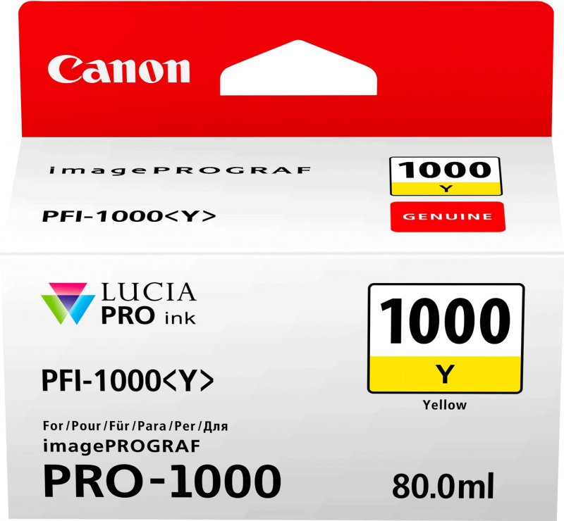 Canon PFI-1000Y Yellow 0549C001 - originální