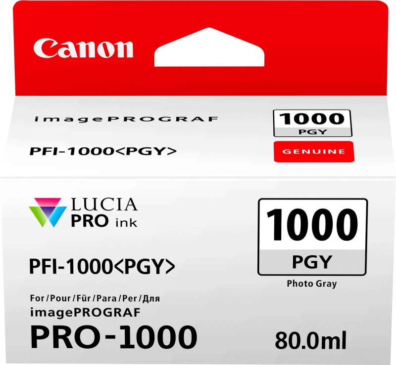 Canon PFI-1000PGY Photo Gray 0553C001 - originální