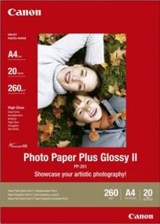 Fotografický papír Canon PP-201 A4 lesklé - 265g/m2, Ink Jet tiskárny, 20 listů