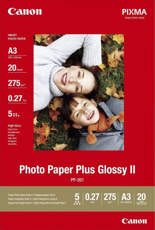 Fotografický papír ink Canon PP-201 - A3 20 listů