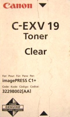 Canon C-EXV 19 clear (3229B002) - originální