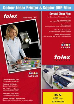 Fólie Folex BG-72 čirá do barevných laserových tiskáren - A4 50 listů