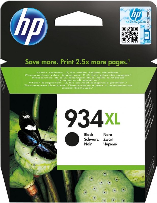 HP 934XL black C2P23AE - originální