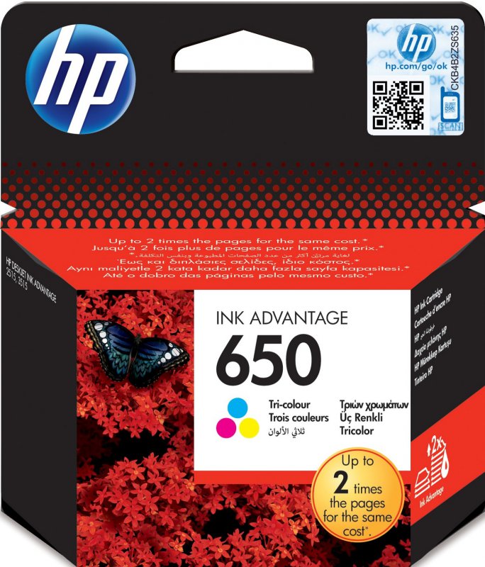 HP 650 color CZ102AE - originální