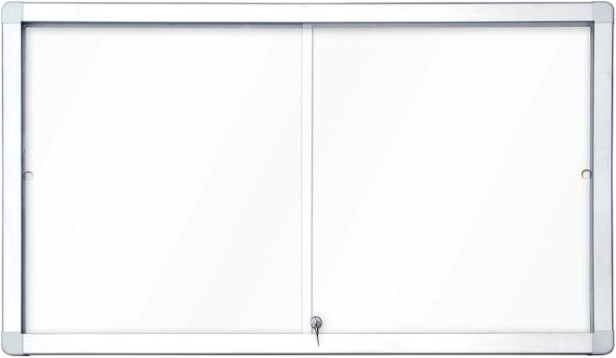 Horizontální magnetická vitrína s posuvnými dveřmi 141x 101 mm (18xA4)