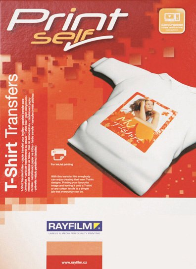VYTISKNI SI ! Zažehlovací fólie na barevná trička - A4 5 listů - určeno výhradně pro inkoustový tisk